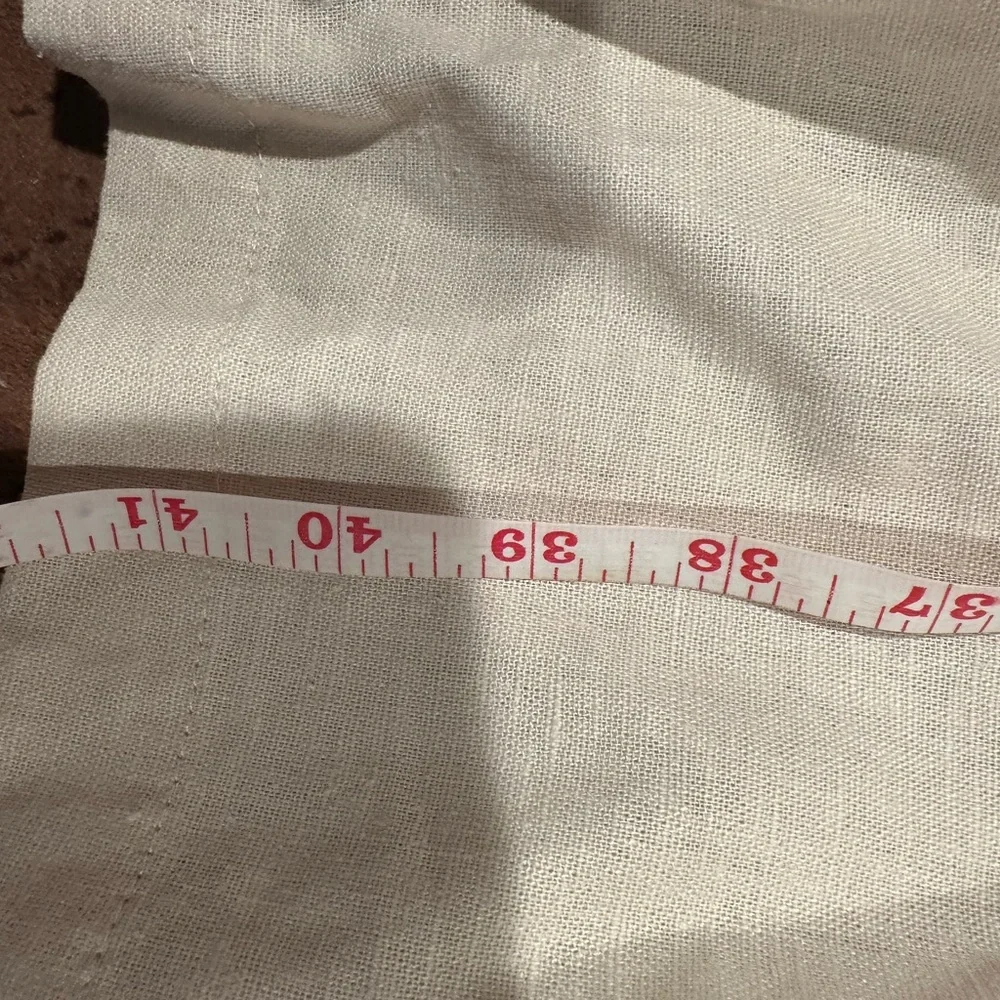 Zara Women's Cream Wide-Leg Pants - Picture 4 of 10